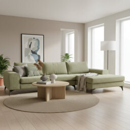 Abakus Direct Venice Corner Sofa In Olive Right Facing With Deep Seats And Extra-Wide Padded Arms - thumbnail 8