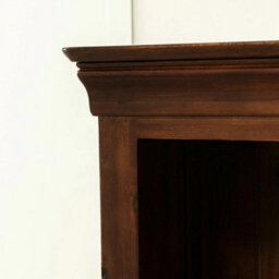Large Tall Bookcase French Hardwood Mahogany Stained Storage Furniture - thumbnail 5