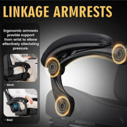 Gtplayer Gaming Chair, Massage Computer Chairs With Footrest, Headrest And Lumbar Support Height Adjustable Ergonomic Pc Chair - thumbnail 5