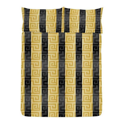 K Collection Athena Reversible Duvet Set Black/gold (Double) - image 1