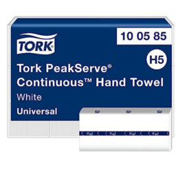 Tork Peakserve Continuous Paper Hand Towels White H5, Universal, Compressed, 12 X 410 Sheets, 100585 - thumbnail 2