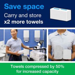 Tork Peakserve Continuous Paper Hand Towels White H5, Universal, Compressed, 12 X 410 Sheets, 100585 - thumbnail 7