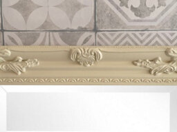 Downton Interiors Antique Style Cream Tall Ornate Dressing Wall Mirror With Bevelled Glass 142Cm - thumbnail 6