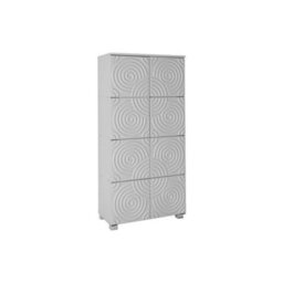 8 Door Storage Cabinet In White Modern For Home - thumbnail 3