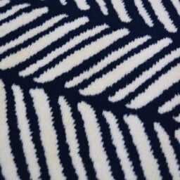 Melrose Colorama Herringbone Navy Small Indoor Area Rug 080/150Cm - thumbnail 2