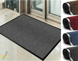 Abaseen Grey 80X120 Cm Door Mat Heavy Duty Indoor Outdoor - thumbnail 1