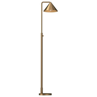 Luminosa Lighting Elstead Alora Mood Remyck Floor Lamp Contemporary Brushed Gold 1X E27 - image 1