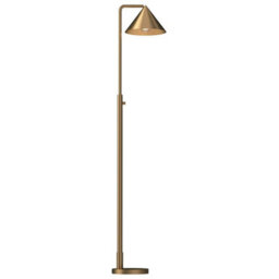 Luminosa Lighting Elstead Alora Mood Remyck Floor Lamp Contemporary Brushed Gold 1X E27 - thumbnail 1