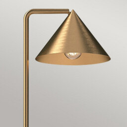 Luminosa Lighting Elstead Alora Mood Remyck Floor Lamp Contemporary Brushed Gold 1X E27 - thumbnail 4