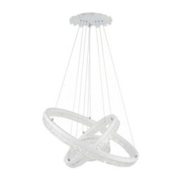 Darphe Modern Ring Shaped Pendant Celling Light White Clear Acrylic Pendant Light - thumbnail 2