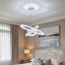 Darphe Modern Ring Shaped Pendant Celling Light White Clear Acrylic Pendant Light - thumbnail 5