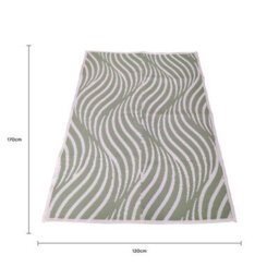 Charles Bentley Green Weatherproof Indoor/outdoor Rug 120X170 - thumbnail 6