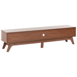 Wyld And Coco Tv Stand Dark Brown 180 X 40 Cm With Integrated Cable Management, Matt Finish - thumbnail 5