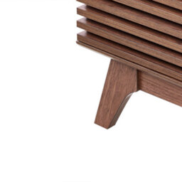 Wyld And Coco Tv Stand Dark Brown 180 X 40 Cm With Integrated Cable Management, Matt Finish - thumbnail 7
