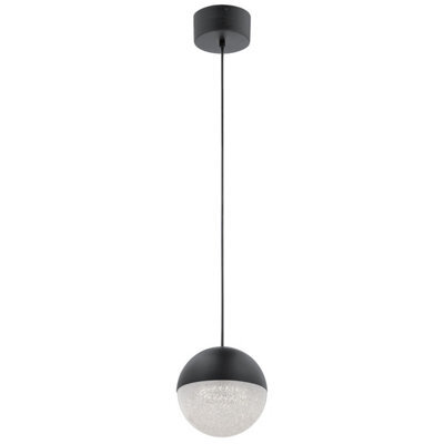 Luminosa Lighting Luminosa Kichler Moonlit Integrated Led Spherical Pendant Ceiling Light Matte Black, 3000K - image 1