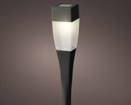 Lumineo 12 X Solar Powered Garden Pathway Stake Light Square Led Post Light Warm White 27.5Cm - thumbnail 3