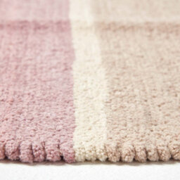 Homescapes Cotton Chenille Striped Rug Blue Beige Purple Grey Natural, 45 X 70 Cm - thumbnail 4
