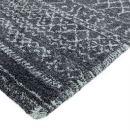Grey Cream Geometric Luxurious Modern Shaggy Easy To Clean Rug For Dining Room-160Cm X 230Cm - thumbnail 3