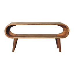 Artisan Furniture Solid Wood Amaya Nordic Style Oak-Ish Coffee Table - thumbnail 2
