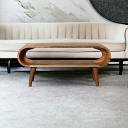 Artisan Furniture Solid Wood Amaya Nordic Style Oak-Ish Coffee Table - thumbnail 1