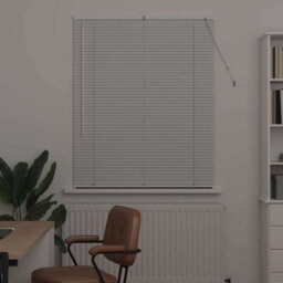 Walplus Window Blind With Curtains Manual White Aluminium - thumbnail 3