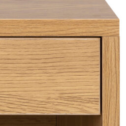 Furniture To Go Cholet Square Bedside Table With 1 Drawer In Oak - thumbnail 6