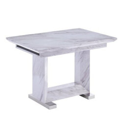 Furniture in Fashion Lorence Extendable High Gloss Dining Table In Grey Marble Effect - thumbnail 8