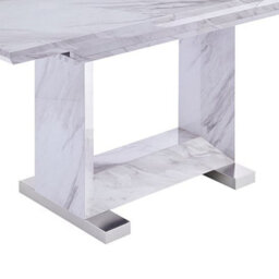 Furniture in Fashion Lorence Extendable High Gloss Dining Table In Grey Marble Effect - thumbnail 9