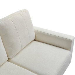 Aspire Pad Compact Sofa With Reversible Chaise, Natural - thumbnail 4