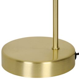 GoodHome Ghlin Round Satin Brass Effect Table Lamp - thumbnail 5