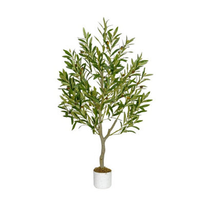 Artificial Olive Tree W/plastic Planter And Artificial Moss For House Office 100 Cm - image 1