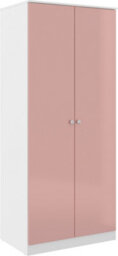 Seconique Denver 2 Door Wardrobe Pink Gloss Metal Hinges And Handles - thumbnail 2