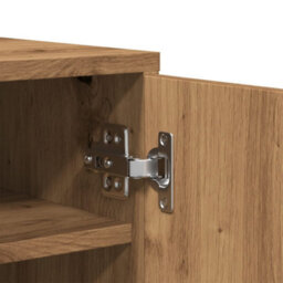 Berkfield Shoe Cabinet Artisan Oak 60X35X92 Cm Engineered Wood - thumbnail 8