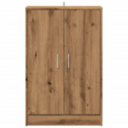 Berkfield Shoe Cabinet Artisan Oak 60X35X92 Cm Engineered Wood - thumbnail 4
