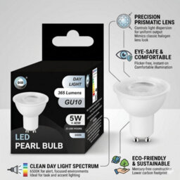 Day Light Led Pearl Bulb 5W Gu10 Energy Saving Spotlight Lamp Bright Home Lighting Long Lasting - thumbnail 3