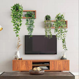 Hanging Plants Artificial 4X In Pots Indoor Fake Trailing Plants Home Office Uk - thumbnail 6