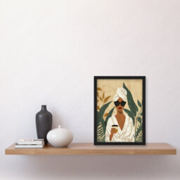 Artery8 Plant And Coffee Lover Self Care Spa Day Poster Wall Art Print - A4 Size - thumbnail 2