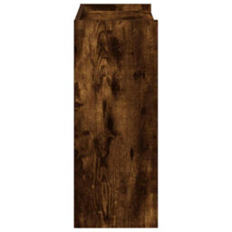Berkfield Shoe Rack Smoked Oak 60X25X62 Cm Engineered Wood - thumbnail 5