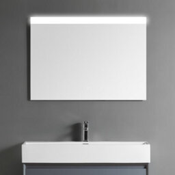 Homestylestore Black Grey Wall Mounted Waterproof Led Bathroom Mirror 950 X 680mm - thumbnail 1