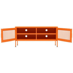Berkfield Tv Cabinet Orange 105X35X50 Cm Steel - thumbnail 6