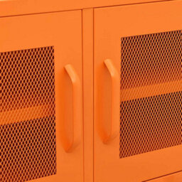 Berkfield Tv Cabinet Orange 105X35X50 Cm Steel - thumbnail 8