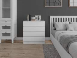 Flair Toivo Chest Of 4 Drawers White - thumbnail 1