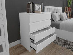 Flair Toivo Chest Of 4 Drawers White - thumbnail 3