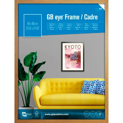 Gb Eye Contemporary Wooden Oak Picture Frame - 60 X 80Cm - image 1