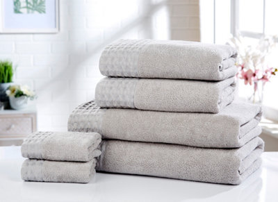 Rapport Home Retreat Bath Towel Pure Cotton Silver