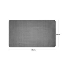 Nicoman Reversible Dual-Colour Grey/brown Pvc Anti Slip Shower Mat Bath Mat - Rectangular 75X44 Cm - thumbnail 3