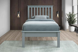 Flintshire Furniture Rossett 3Ft Single Grey Wooden Bed Frame - thumbnail 2