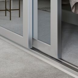 Spacepro Shaker Classic Shaker Mirrored Gloss Cashmere 3 Door Sliding Wardrobe Door Kit (H)2220mm (W)1680mm - thumbnail 3