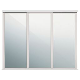 Spacepro Shaker Classic Shaker Mirrored Gloss Cashmere 3 Door Sliding Wardrobe Door Kit (H)2220mm (W)1680mm - thumbnail 2