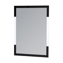 Showerdrape Hampstead Rectangular Wall Mounted Black Framed Bathroom Mirror 70 X 50Cm - thumbnail 5